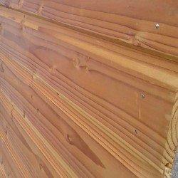 Bardage intérieur et extérieur en douglas massif raboté