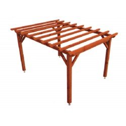 Pergola Sapin traité autoclave marron 4.00M x 3.00M